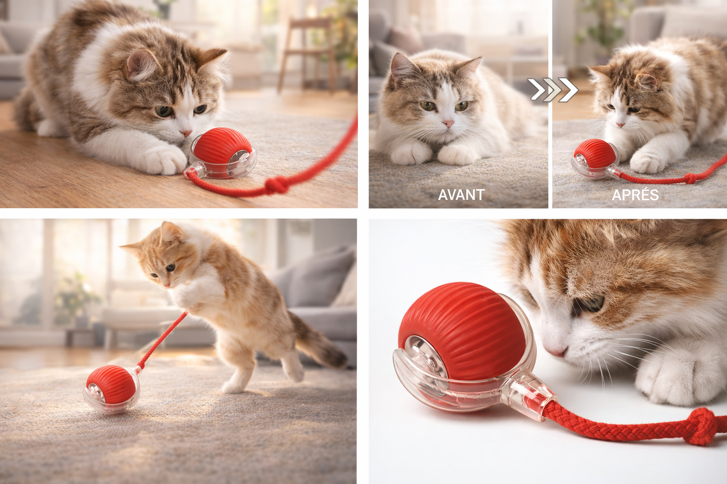 🐾 Felinove™ – La Balle Interactive Qui Réveille l’Instinct de Chasseur de Votre Chat