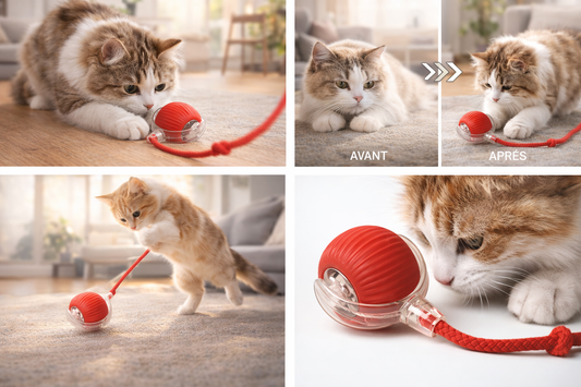 🐾 Felinove™ – La Balle Interactive Qui Réveille l’Instinct de Chasseur de Votre Chat
